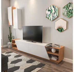 Nappali fal Ziva (fehér + teak)  . 1102661