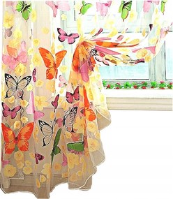 Függöny Színes Pillangók Átvezetők 600x250 cm