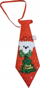 Karácsonyi Nyakkendő Mikulás rénszarvas hóember Gumis