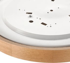 Brilagi - LED RGBW Dimmelhető mennyezeti lámpa CARVALHO 3xE27/15W/230V Wi-Fi tölgy átm. 47,5