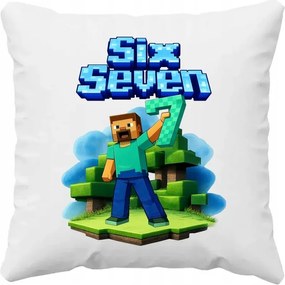 Steve 67 Six Seven játék ihlette Ajándék Párna Rajongóknak