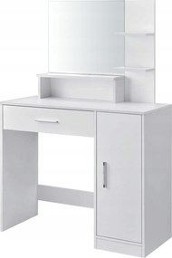 Skandináv kozmetikai fésülködőasztal tükörrel Villago modern Fehér