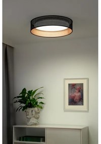 Duolla - LED Mennyezeti lámpa ROLLER LED/24W/230V átm. 45 cm fekete/réz