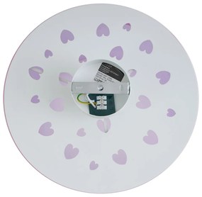 Gyerekszoba mennyezeti lámpa rózsaszín szívekkel - Harrie in Love