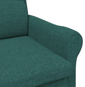 Modern Karosszék Sötét Zöld Szövet, Fa Standard Ergonomikus