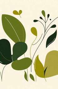 Poszter 56,6x86,4cm Friss levelek