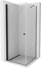 Mexen Pretoria zuhanykabin 90x90cm, 6mm üveg, fekete profil-átlátszó üveg, 852-090-090-70-00