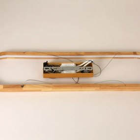 Brilagi - LED csillár kábelen UMEA WOOD LED/40W/230V 90x22 cm fa