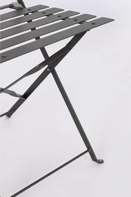 Antracitszürke acél kétszemélyes kerti étkezőgarnitúra Austin – Bizzotto