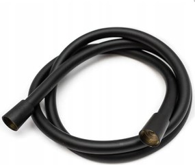 Zuhanytömlő 150cm Flex szilárd sima Fekete