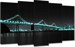 Vászonkép 100x60 Türkiz fények