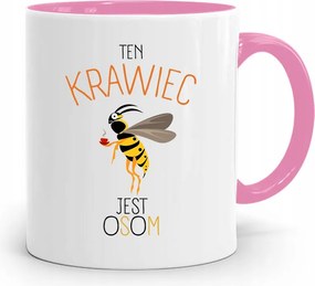 Bögre Rózsaszín Szabó Darázs nyomtatott fényképpel