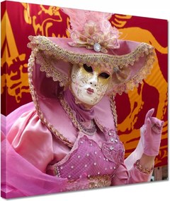 Vászonkép 30x30 Jelmez maszkgal