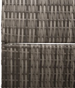 Szobaelválasztó 3 paneles Összecsukható Szürke 147x180 cm Poly Rattan