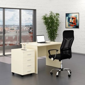 Irodabútor szett SimpleOffice 1, 100 cm, nyír