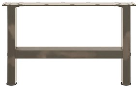 2 db natúr acél dohányzóasztal láb 50 x (30-31) cm acél