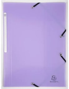 Gumis mappa, PP, A4, EXACOMPTA Chromaline Pastel, lila (EX55175E)