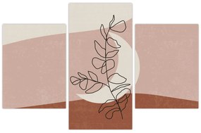 Kép - Boho levelek N⁰2 (90x60 cm)