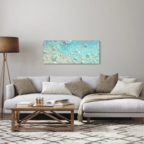 Kép - Tengerparti hangulat türkiz árnyalatokban (120x50 cm)