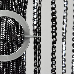 Spagetti Függöny Vastag Ezüst Csík 300x250 Fekete