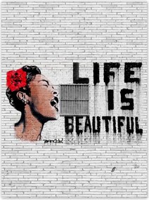 Poszterek 100x135 Banksy Life is beautiful