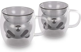 Lamart LT9126 2 részes Bear Vaso pohárkészlet, 230ml, fekete
