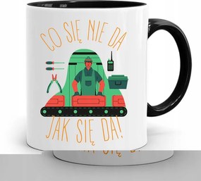 Bögre Fekete Építő Barkács Szakember Ajándék fényképes nyomtatással