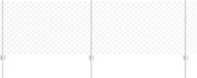 vidaXL Kerítés oszlopokkal Ezüst 0,8 x 10 m Acél