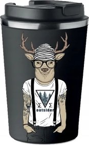 Prémium Termo Bögre fekete Férfi apák napja Szarvas irónia KT_367