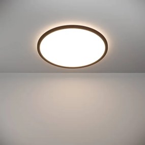 Eglo 901455-LED Dimmelhető fürdőszobai lámpa ROVITO-R 16,8W/230V pr.50cm IP44 fekete + távirányító