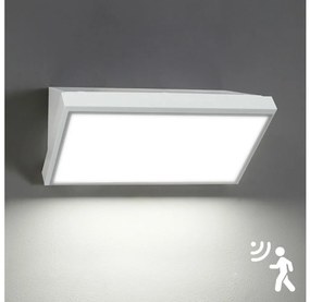 Brilagi Brilagi-LED kültéri fali lámpa TRIANGLE LED/20W/230V fehér IP65 érzékelővel BG1705