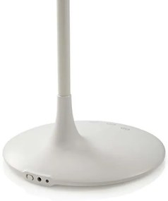 Nedis LTLG3M1WT4 - LED asztali lámpa, állítható fényerő, 6W, 5V, 2200 mAh, fehér