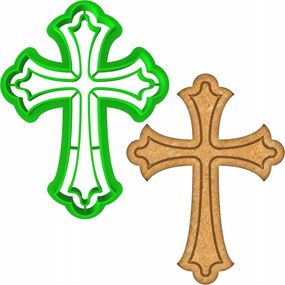 HĂșsvĂ©ti Forma MĂ©zeskalĂĄcs lyukasztĂł HĂșsvĂ©ti ĂldozĂĄs kereszt 8cm