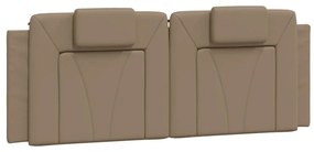 cappuccino színű műbőr ágykeret Viana matrac nélkül 140x200 cm