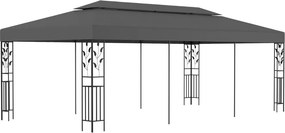 vidaXL antracitszürke pavilon 3 x 6 m
