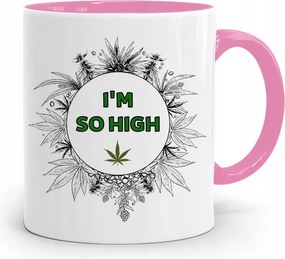 Dohányosoknak 420 Cbd Bögre Rózsaszín Ajándék fényképes nyomtatással