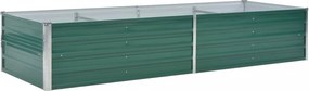 vidaXL zöld horganyzott acél kerti magaságyás 240 x 80 x 45 cm