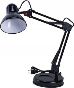 Iskolai rajz asztali lámpa, fekete E27