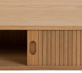 Natúr színű dohányzóasztal tölgyfa dekorral 70x130 cm Langley – Actona