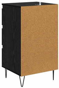 Széf fiókkal Fekete tölgy 40 x 35 x 70 cm Műszaki fa és vas