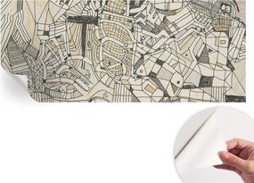 Öntapadós tapéta 3D fali furnér geometrikus absztrakt 250x104 cm