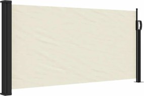 vidaXL krémszínű behúzható oldalsó napellenző 100 x 300 cm