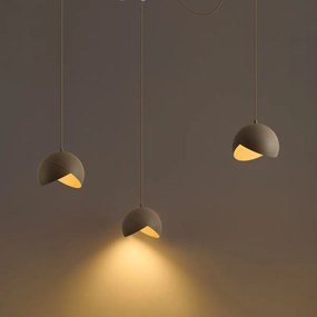 Design függőlámpa bézs opálüveggel 3-lámpás - Tulip