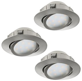 Eglo 95859- SET 3x LED Beépíthető lámpa PINEDA 1xLED/6W/230V