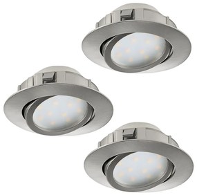 Eglo Eglo 95859- SET 3x LED Beépíthető lámpa PINEDA 1xLED/6W/230V EG95859