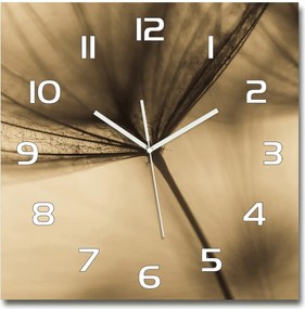 Modern üveg falióra Pitypang mag 60x60cm