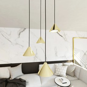 Emibig modern függeszték elit fekete arany emi1329/4prem