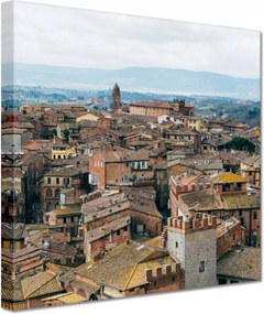 Vászonkép 60x60 Olasz bérházak Siena