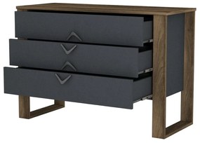 Bumerang Anthracite and Walnut komód