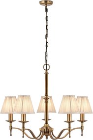 ENDON 63627 STANFORD Modern Csillár Antik Bronz, Bézs E14 IP20